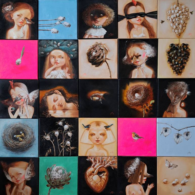 Original Figurative Animal Painting by Naty Pop