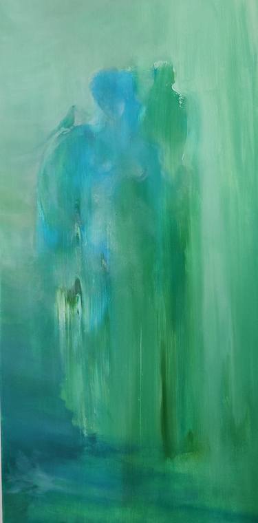 Original Abstract Garden Painting by Dina Rozen