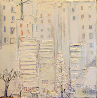 Original Expressionism Architecture Paintings by Dina Rozen