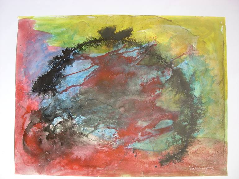 Original Abstract Painting by Celestino Neto