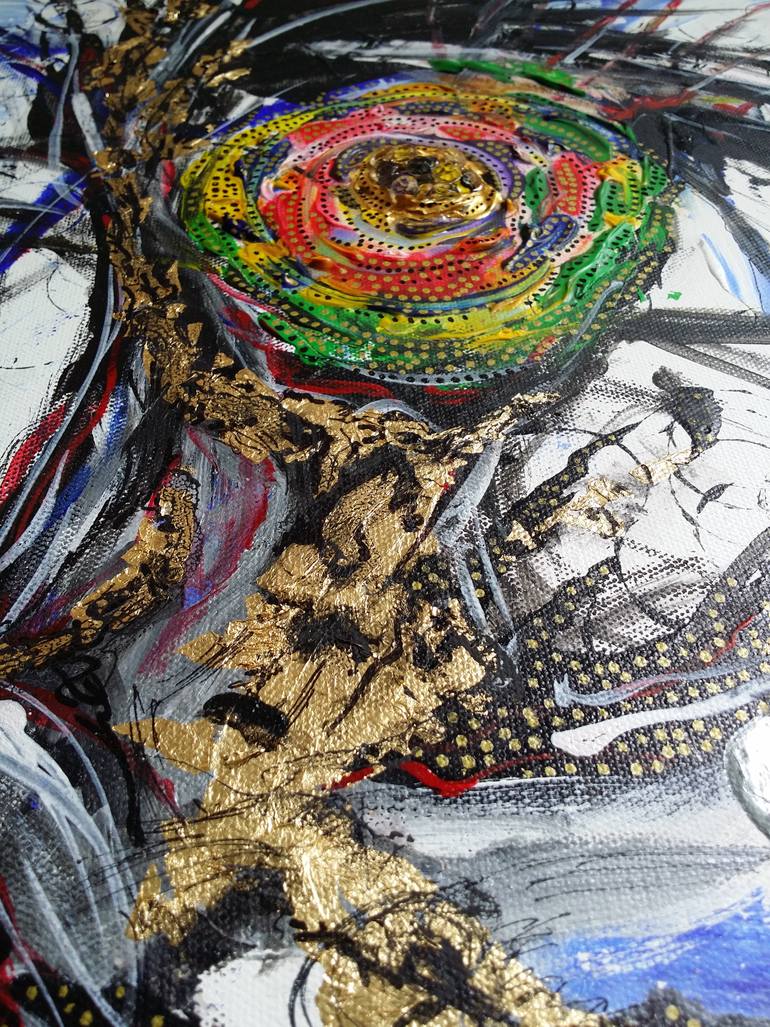Original Abstract Expressionism Abstract Painting by Danny Raven Tan