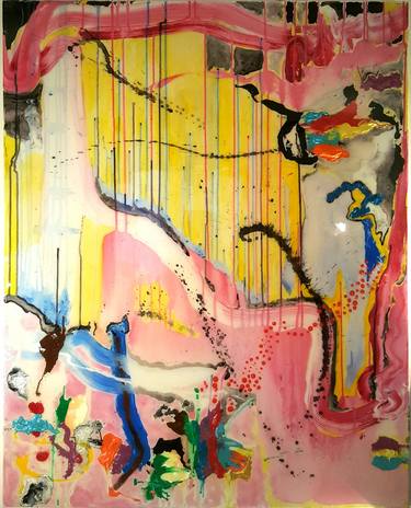 Original Abstract Expressionism Abstract Paintings by Danny Raven TAN