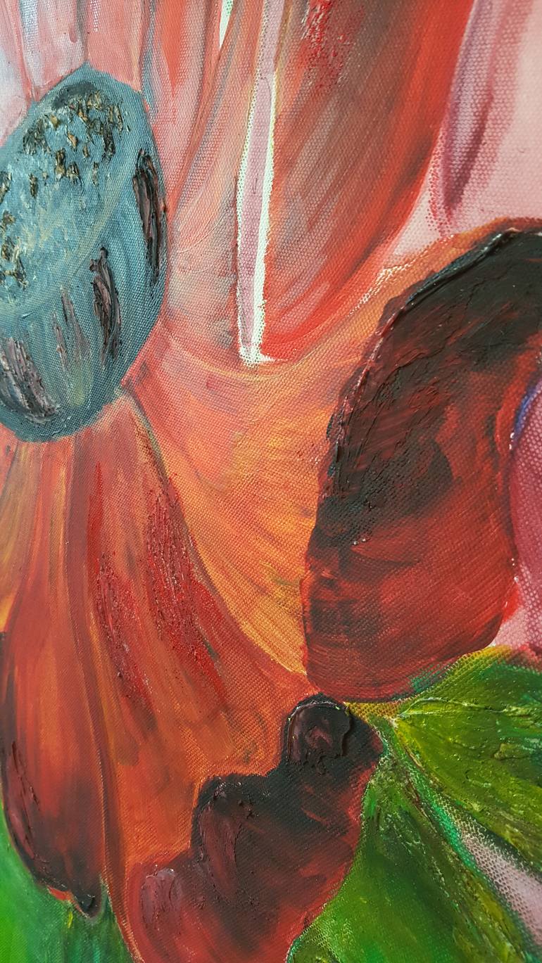 Original Impressionism Floral Painting by Danny Raven Tan