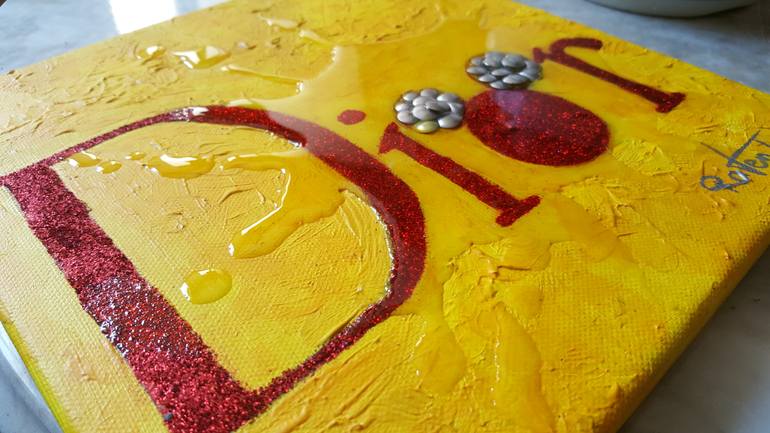 Original Conceptual Pop Culture/Celebrity Painting by Danny Raven Tan