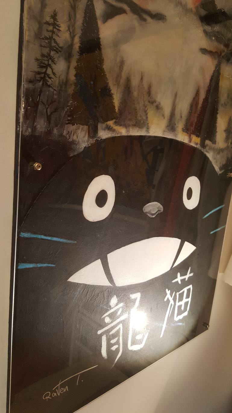 Original Conceptual Pop Culture/Celebrity Painting by Danny Raven Tan