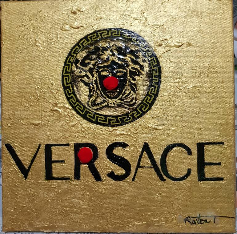 versace logo painting