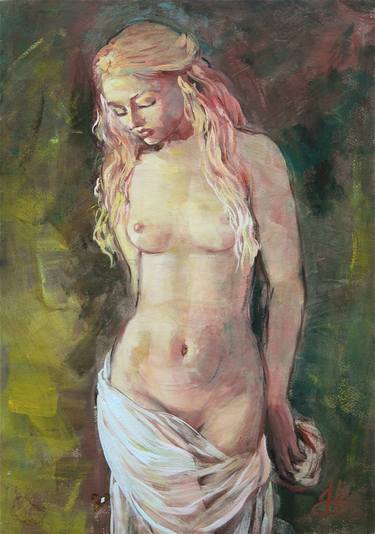 Original Nude Paintings by Vyrvich Valentin