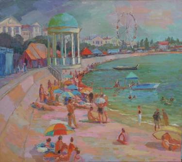 Original Beach Paintings by Vyrvich Valentin