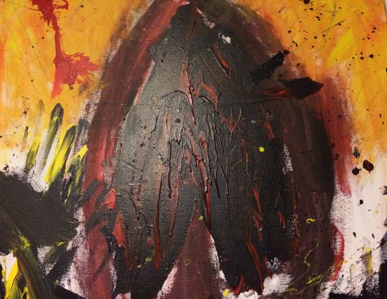Original Abstract Expressionism Love Painting by Jay Saunders