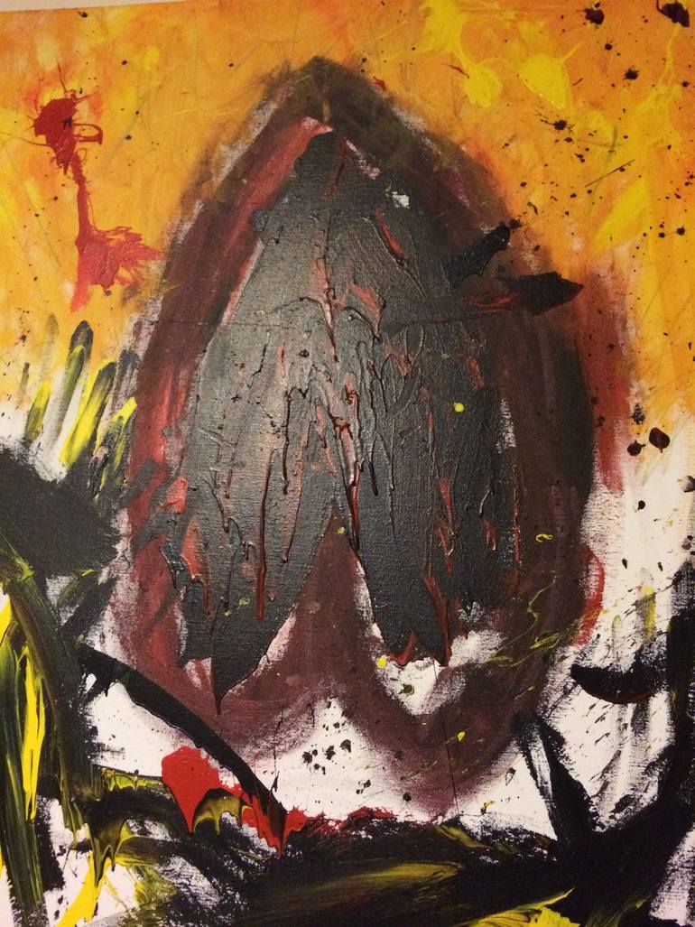 Original Abstract Expressionism Love Painting by Jay Saunders