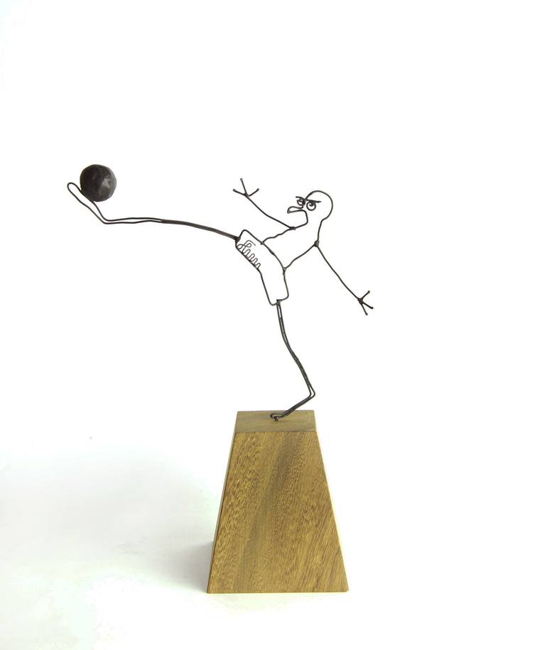 Original Pop Art Sports Sculpture by Amede Flum