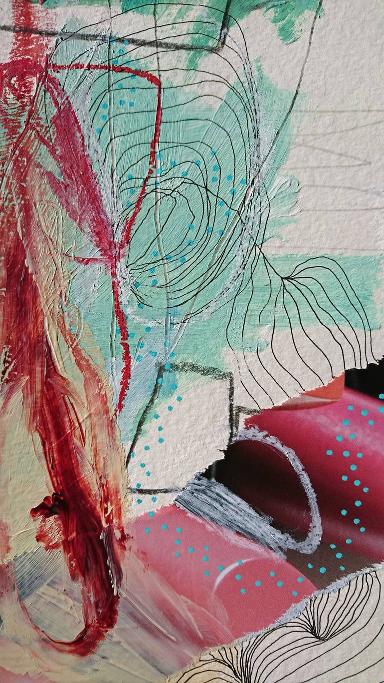 Original Abstract Health & Beauty Collage by Smart Saatchiart
