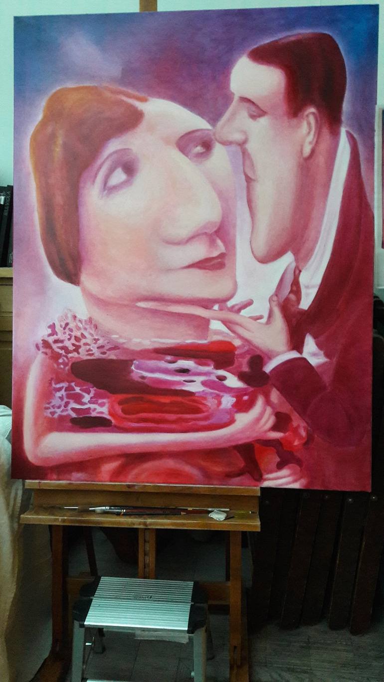 Original Love Painting by Agnès Antonio