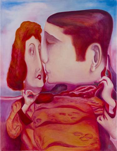 Original Expressionism Love Paintings by Agnès Antonio