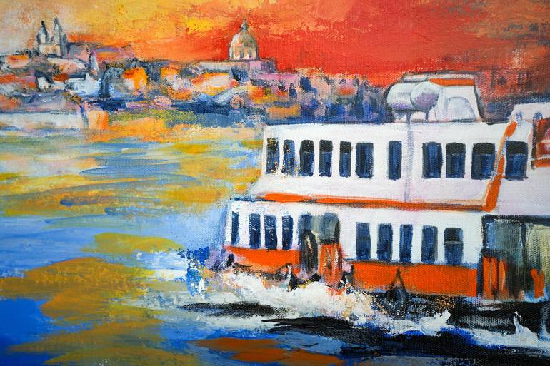 Original Expressionism Boat Painting by Carmo Almeida