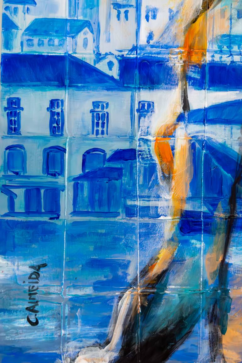 Original Expressionism Cities Painting by Carmo Almeida