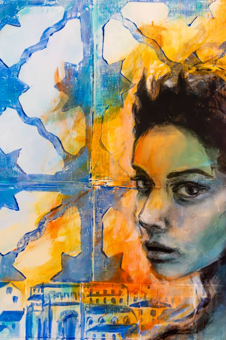 Original Expressionism Cities Painting by Carmo Almeida