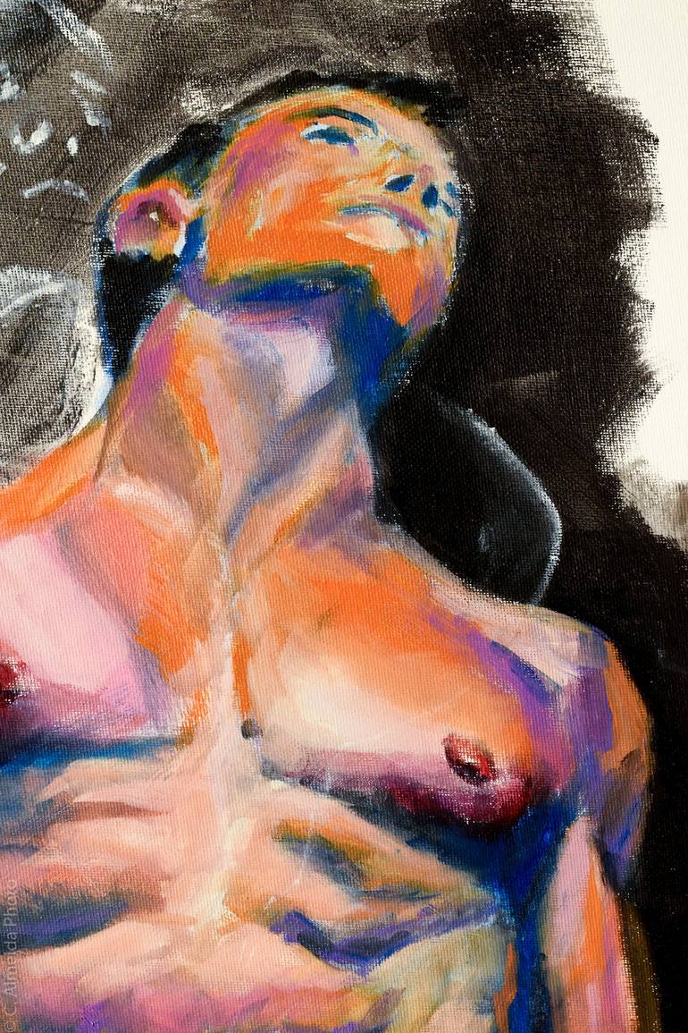 Original Expressionism Nude Painting by Carmo Almeida