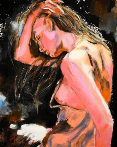 Print of Expressionism Nude Paintings by Carmo Almeida