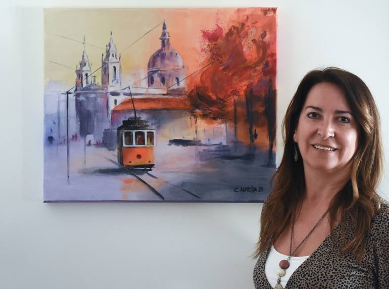 Original Impressionism Cities Painting by Carmo Almeida