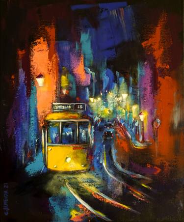 Print of Expressionism Cities Paintings by Carmo Almeida
