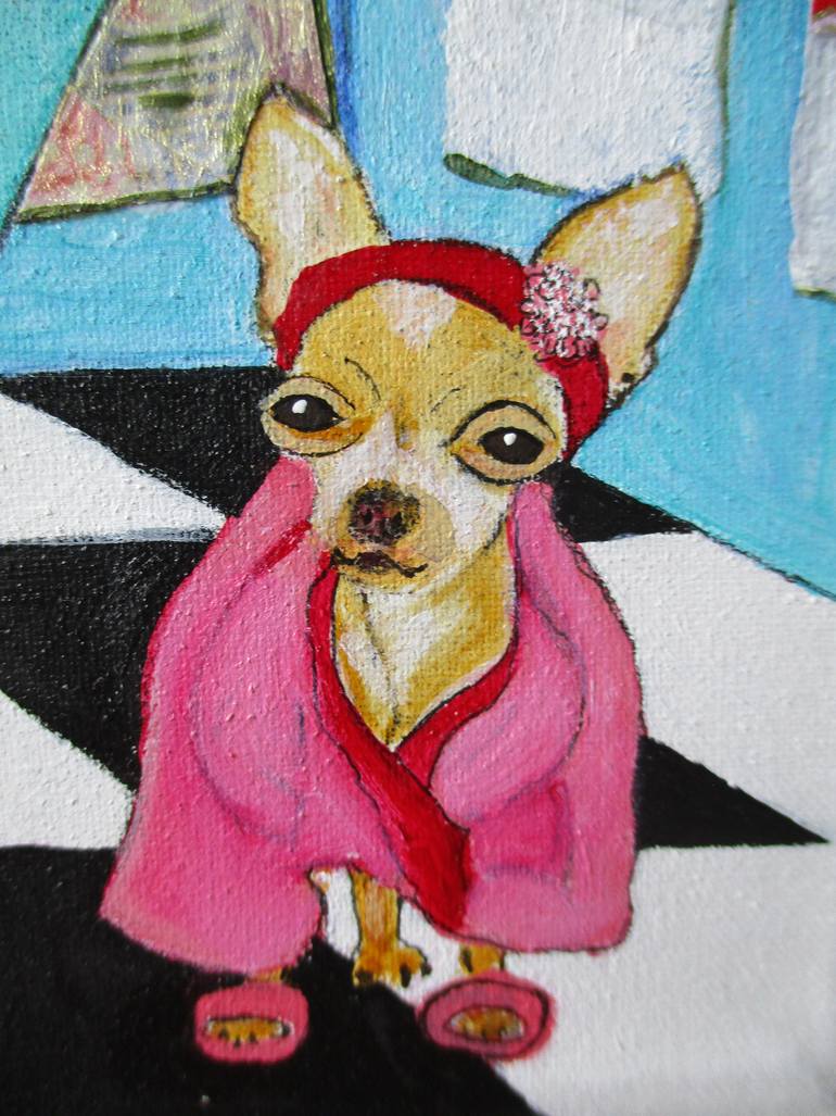 Original Documentary People Painting by Audrey Breed