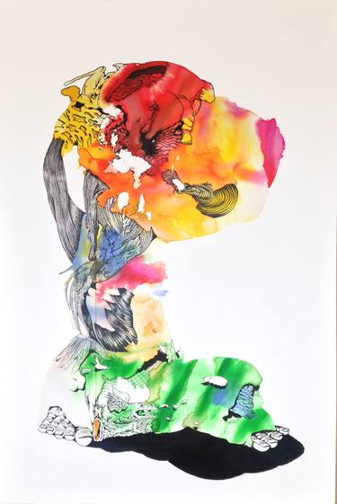 Original Pop Art Graffiti Drawings by Herve All