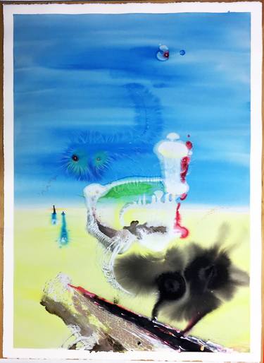 Print of Surrealism Outer Space Paintings by Herve All
