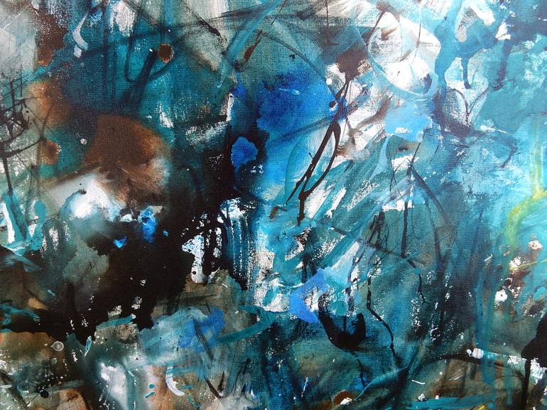 Original Abstract Expressionism Landscape Painting by Hilma Koelman
