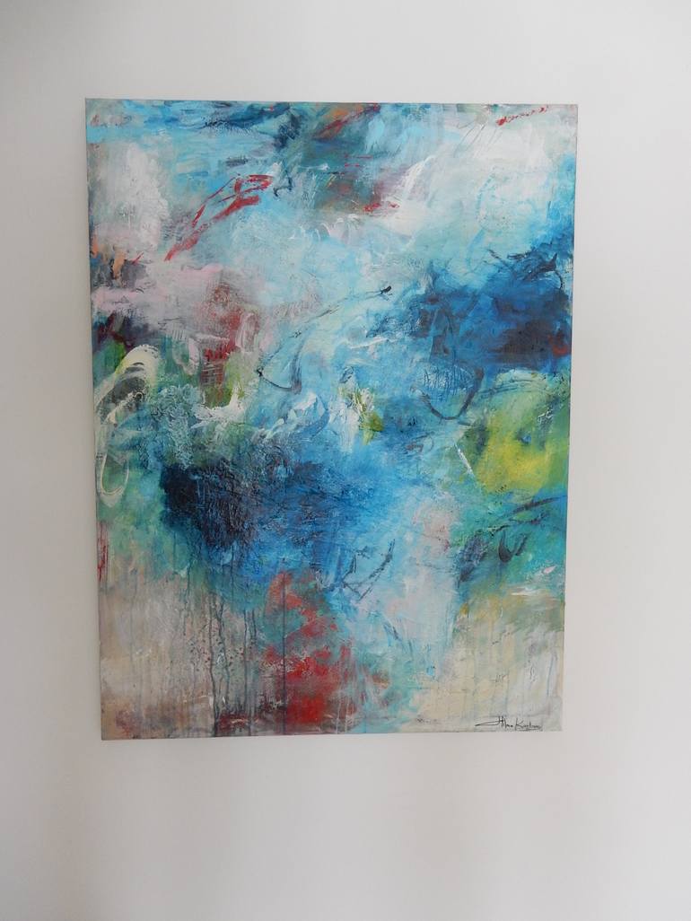 Original Abstract Expressionism Abstract Painting by Hilma Koelman