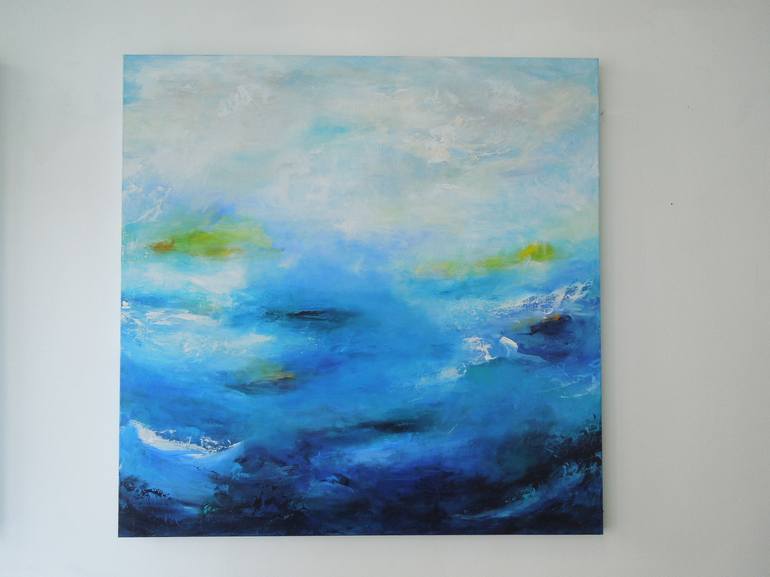 Original Abstract Seascape Painting by Hilma Koelman