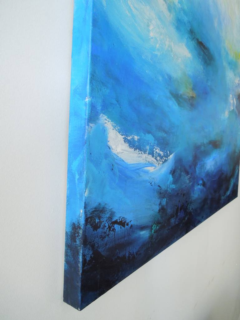 Original Abstract Seascape Painting by Hilma Koelman