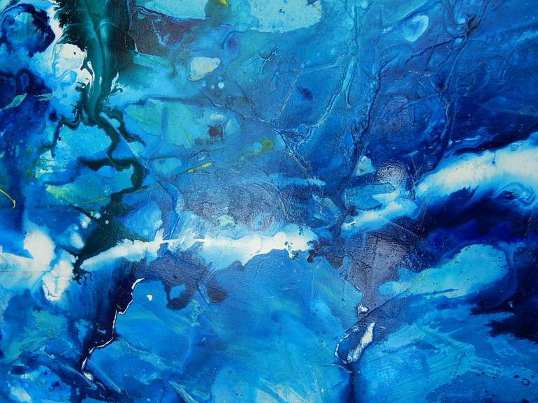 Original Abstract Water Painting by Hilma Koelman