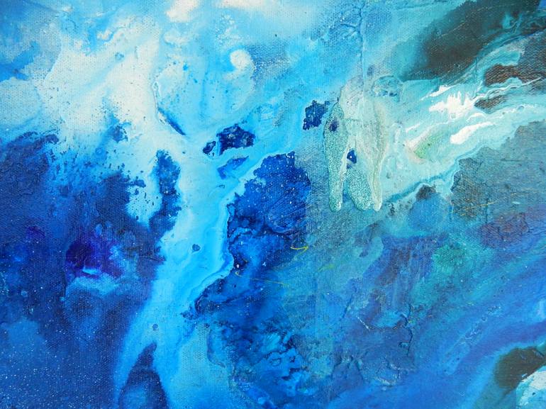 Original Abstract Water Painting by Hilma Koelman