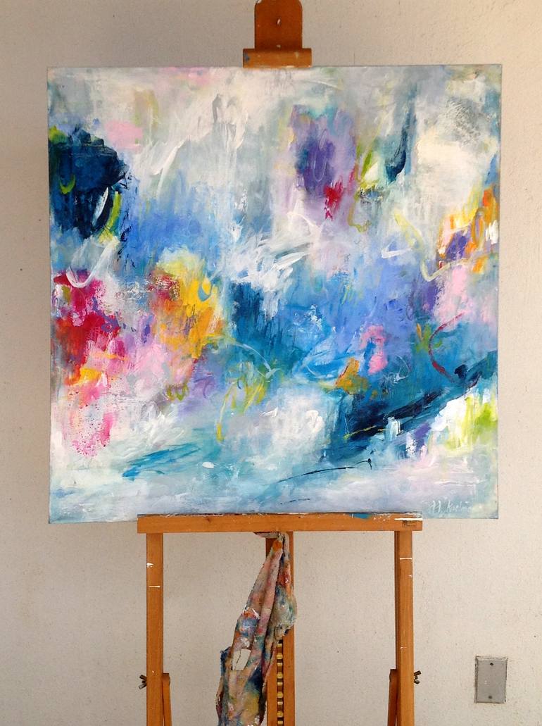 Original Abstract Expressionism Abstract Painting by Hilma Koelman