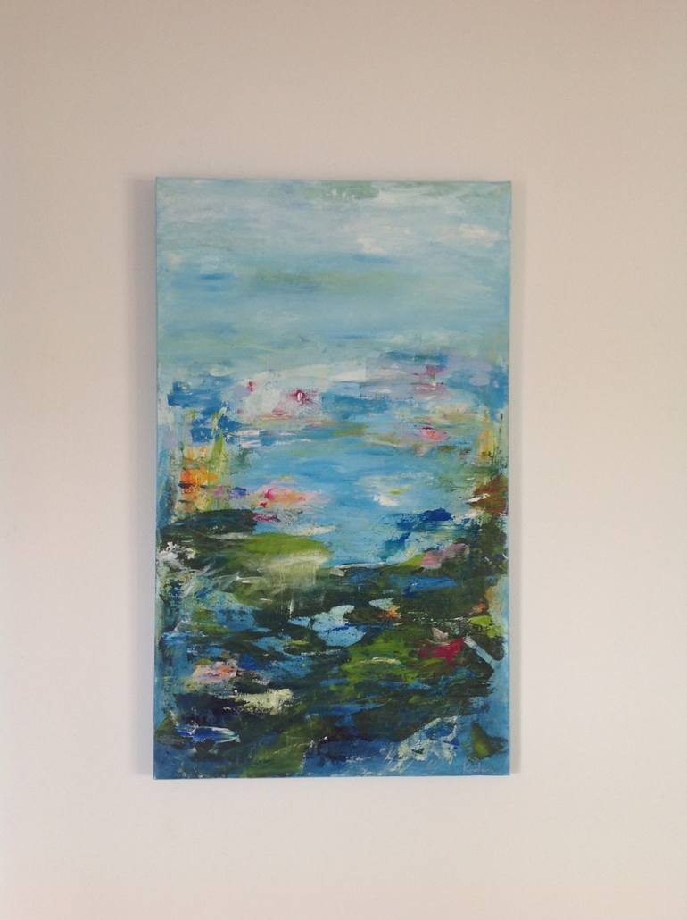 Original Abstract Landscape Painting by Hilma Koelman