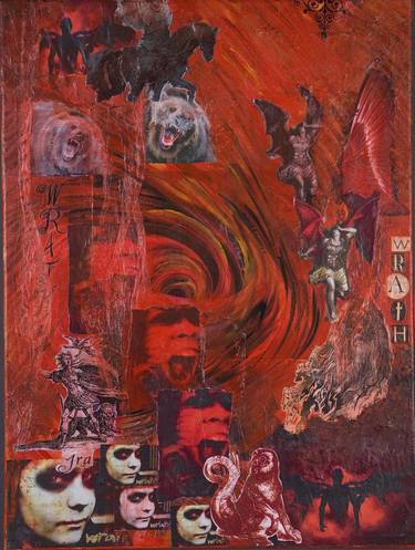 Print of Conceptual Mortality Collage by Barbara Lee