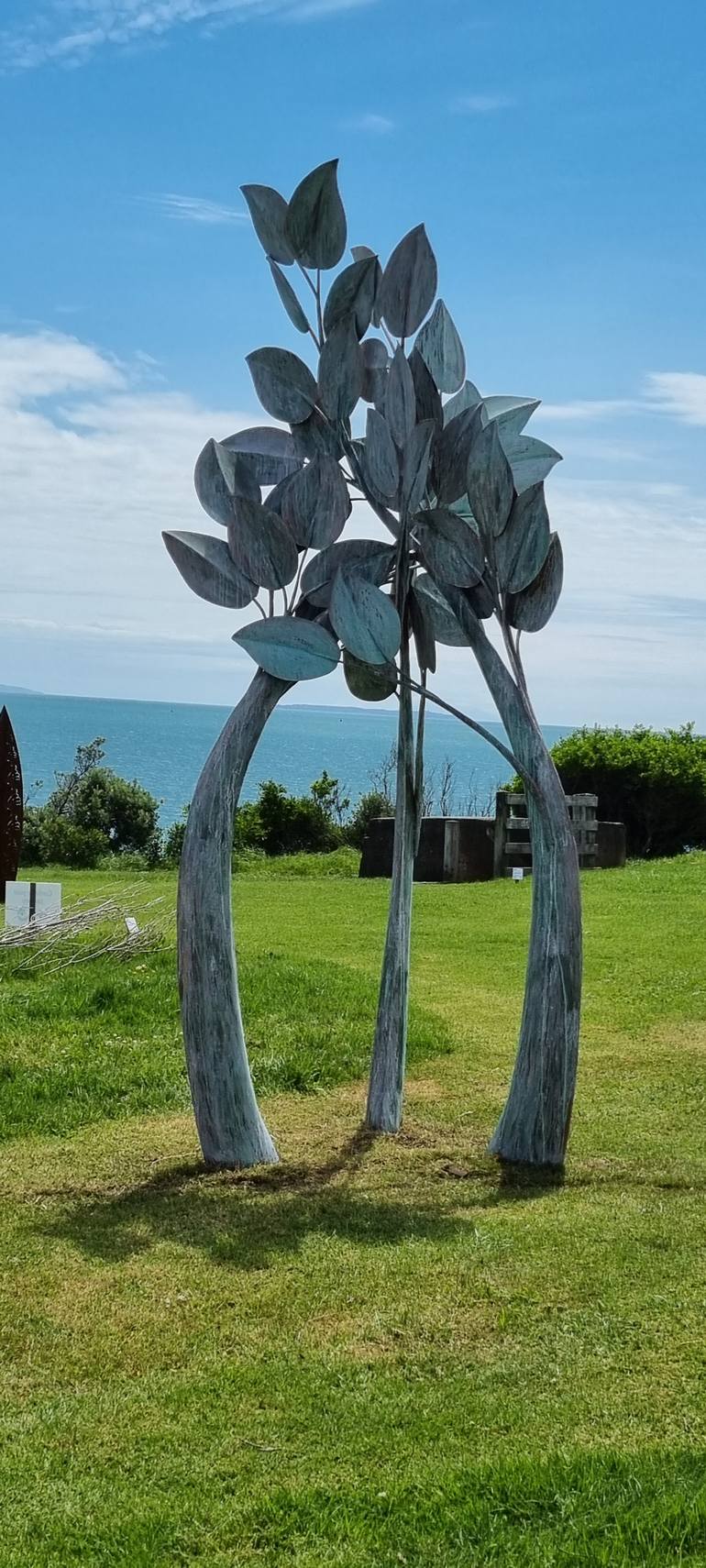 Original Contemporary Botanic Sculpture by Chris Moore