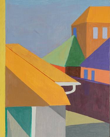 Original Abstract Architecture Paintings by Patty Rodgers