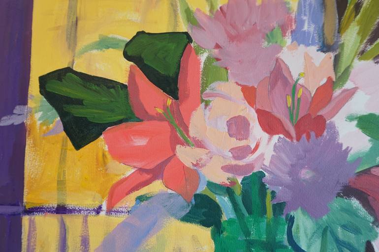 Original Expressionism Floral Painting by Patty Rodgers