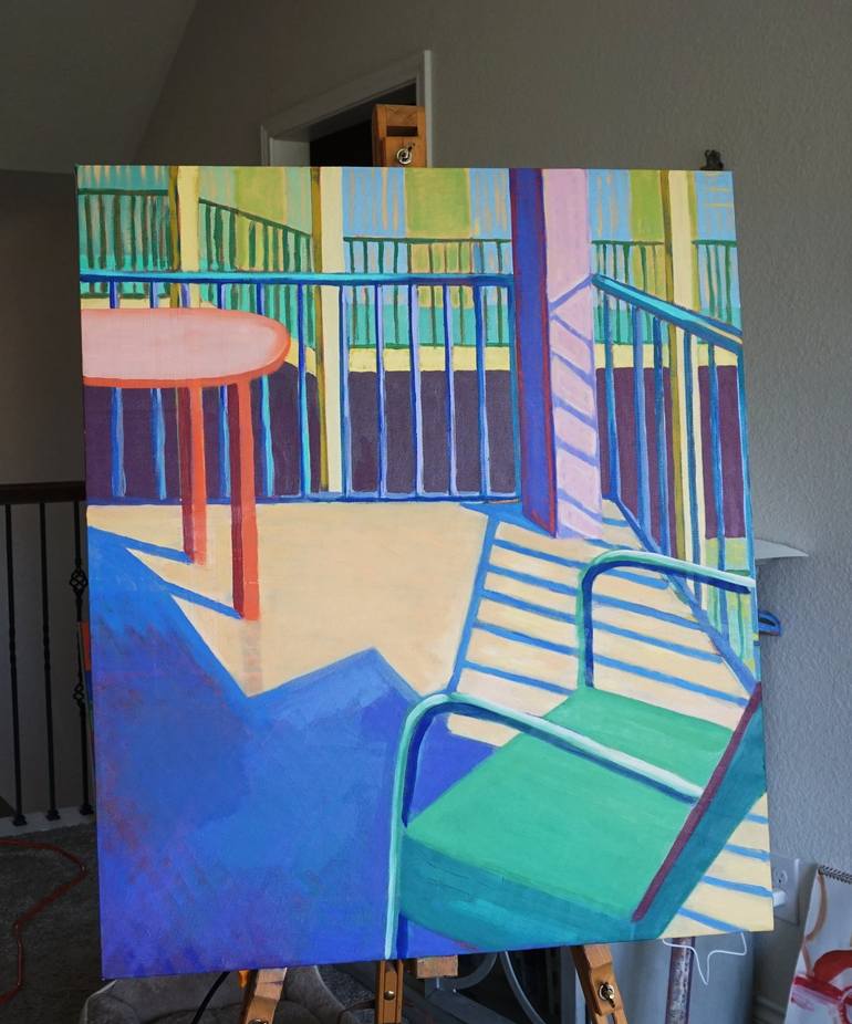 Original Architecture Painting by Patty Rodgers