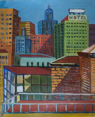 Print of Cities Paintings by Patty Rodgers