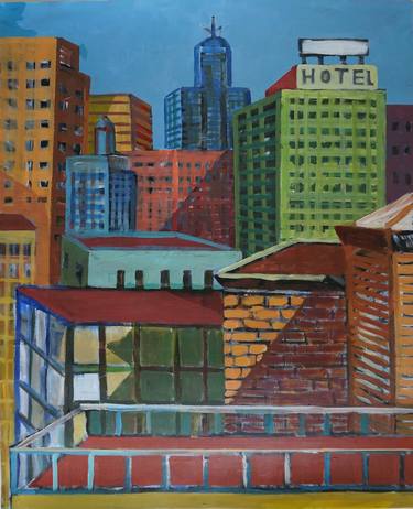 Print of Expressionism Cities Paintings by Patty Rodgers