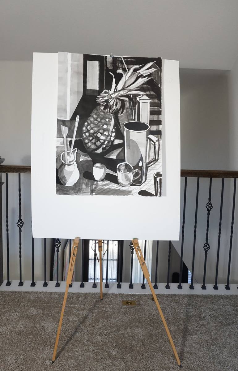 Original Black & White Still Life Drawing by Patty Rodgers