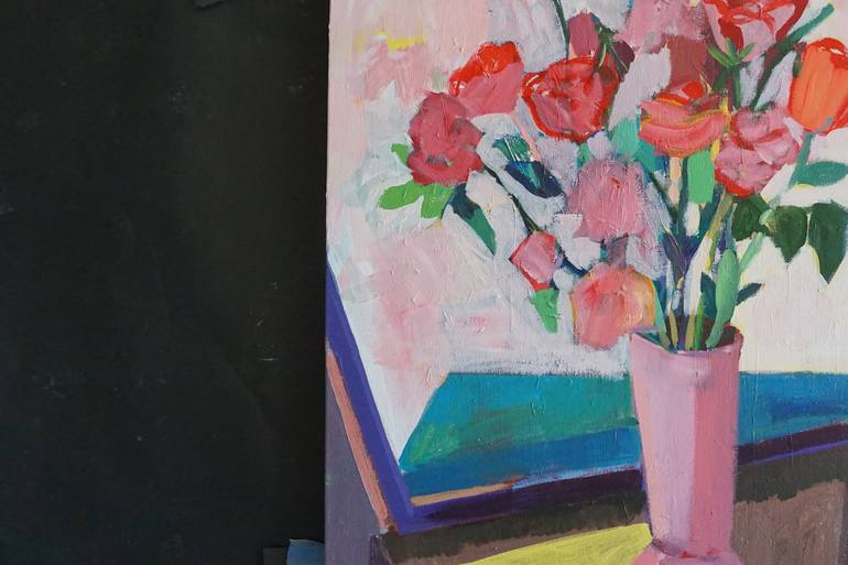 Original Expressionism Floral Painting by Patty Rodgers