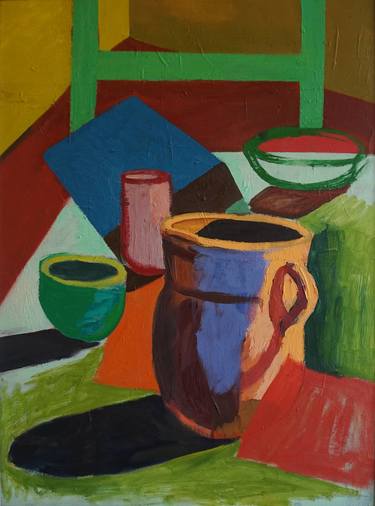 Print of Cubism Still Life Paintings by Patty Rodgers