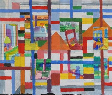 Print of Cubism Home Paintings by Patty Rodgers