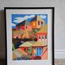 Shown with frame. Sold with mat only.
