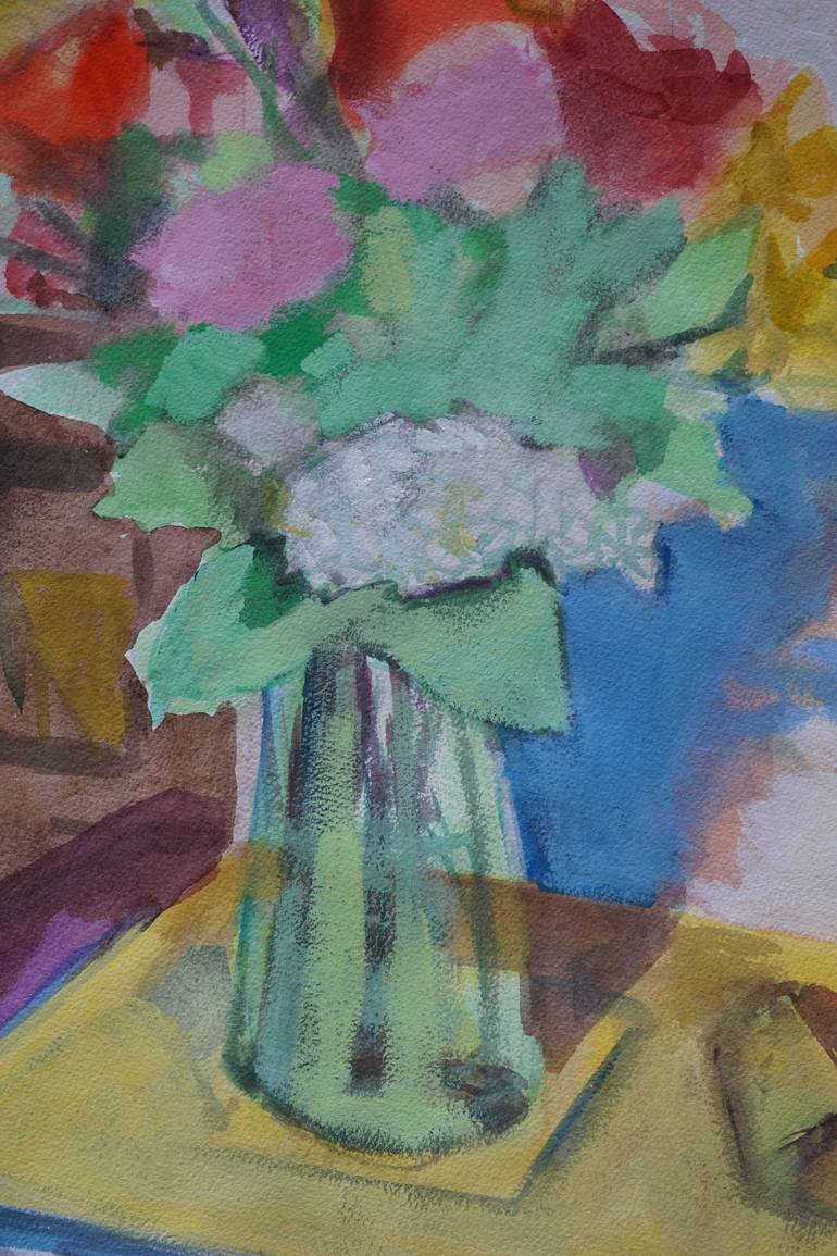 Original Color Field Painting Floral Painting by Patty Rodgers