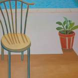 Poolside Chair and Plant by Patty Rodgers